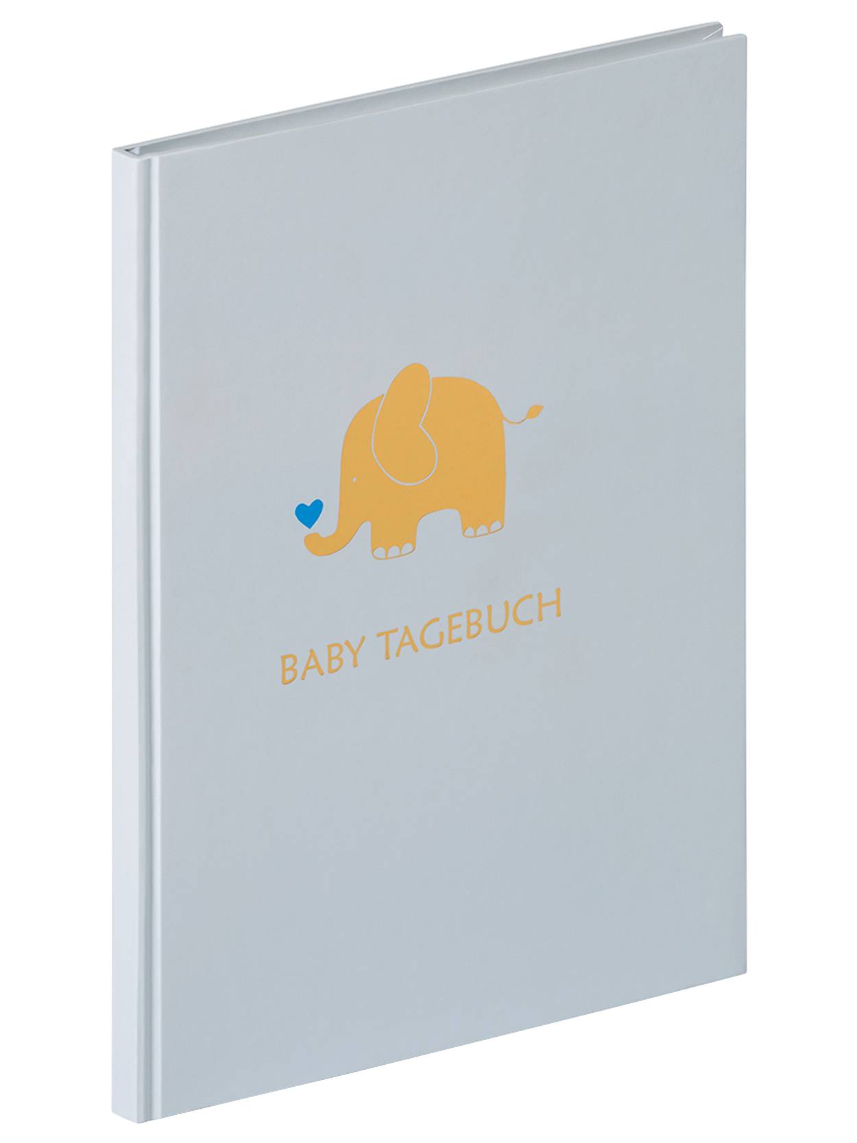WALTHER Tagebuch Baby Animal 20x28cm bleu