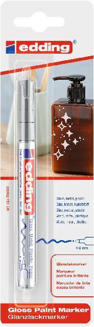 edding 751 Glanzlackmarker 1er-Blister silber