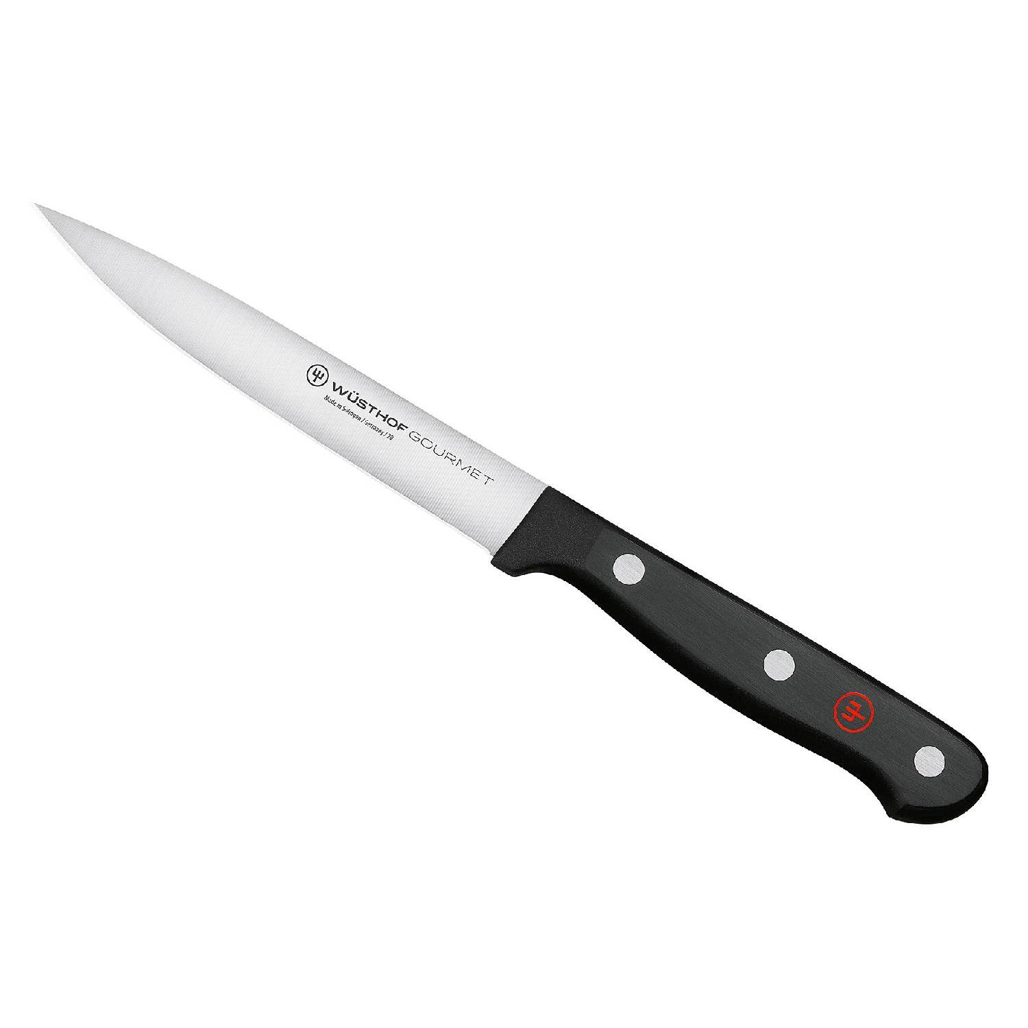 WÜSTHOF Gemüsemesser Gourmet 12cm, schwarz/silber