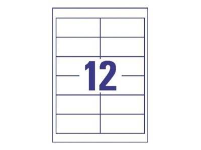 Avery Zweckform 3659 - Weiß - 42.3 x 97 mm 2400 Etikett(en) (200 Bogen x 12)