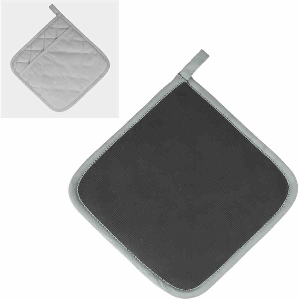 Metaltex 239-534109 Topflappen 22cm antislip Baumwolle+Kautschuk, anthrazit