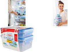 EMSA 512753 Lebensmittelaufbewahrungsbehälter Rechteckig Box Blau