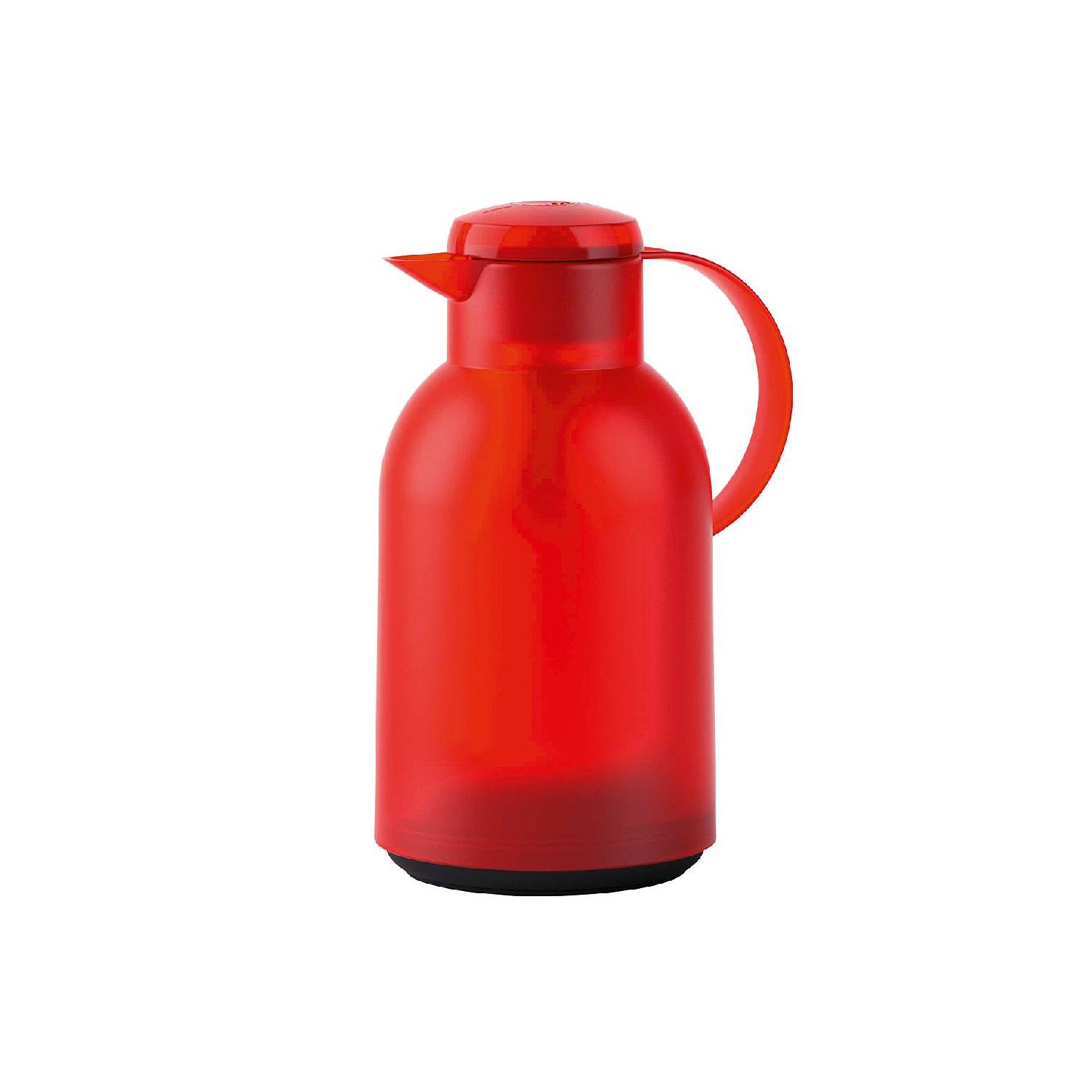 EMSA Isolierkanne Samba Quick Press, 1,5 Liter, rot transluzent