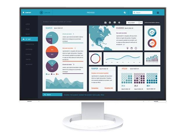 EIZO FlexScan EV2495-WT - Mit FlexStand - LED-Monitor - 61.1 cm (24.1"")