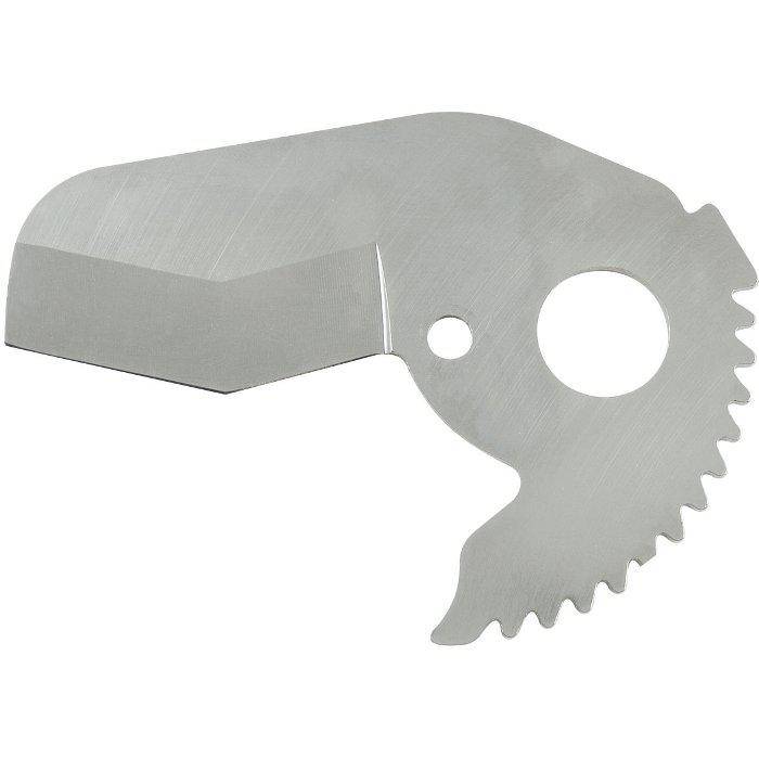 Silbermetall-Kreissägeblatt mit Befestigungsloch und gezahntem Rand, shown on a white background.