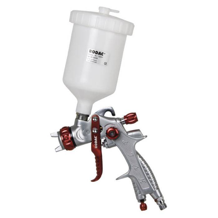 HVLP Farbspritzpistole 1,4 mm+600CC Kunstoff Fliessbecher