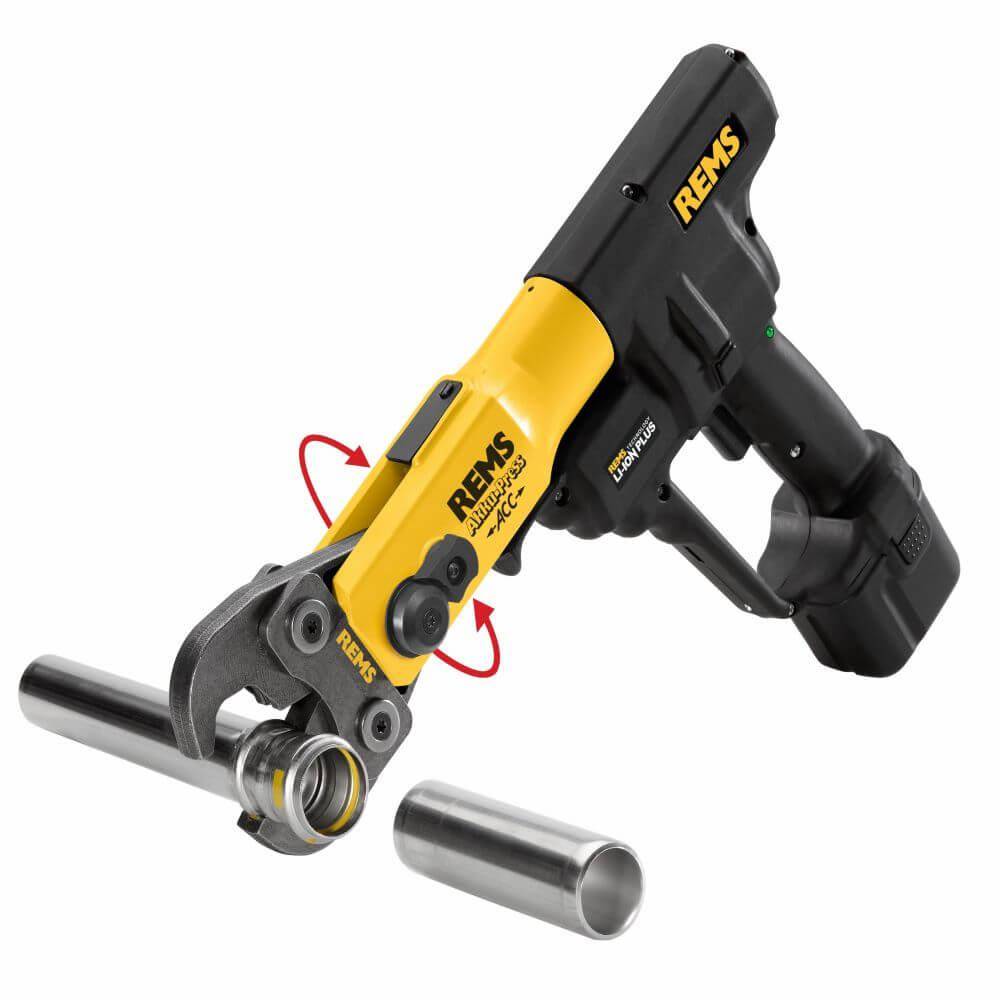 REMS Akku-Press ACC Basic-Pack - Antriebsmaschine inkl. Zubehör - Pressverbindung Ø max. 108 mm