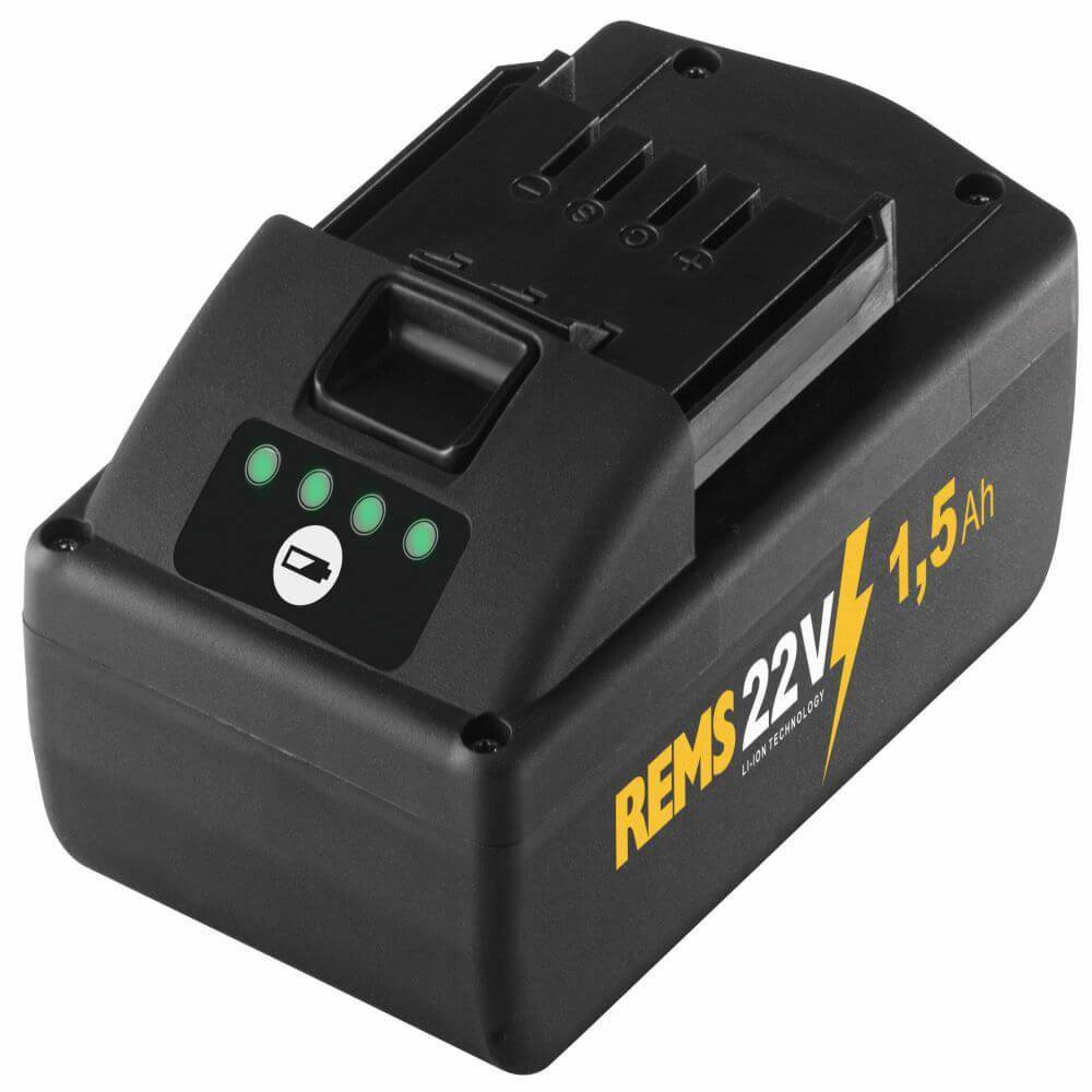 REMS Lithium-Ionen-Akku 21,6 V, 1,5 Ah - für REMS Mini-Press 22V ACC, Mini-Press S 22 V