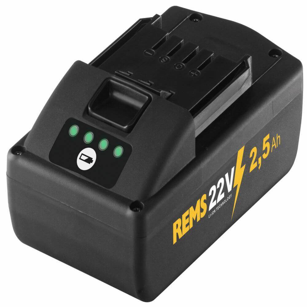 REMS Lithium-Ionen-Akku 21,6 V, 2,5 Ah - für REMS Mini-Press 22 V, Mini-Press S 22V