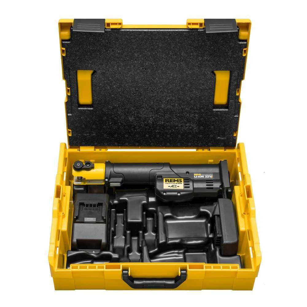 REMS Mini-Press S 22 V ACC Basic-Pack - in L-Boxx - inkl. Zubehör