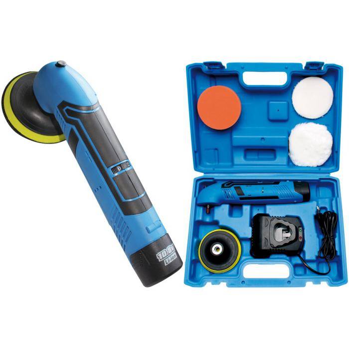 Akku-Poliermaschine - Wellengewinde M10 - Polierteller 100 mm