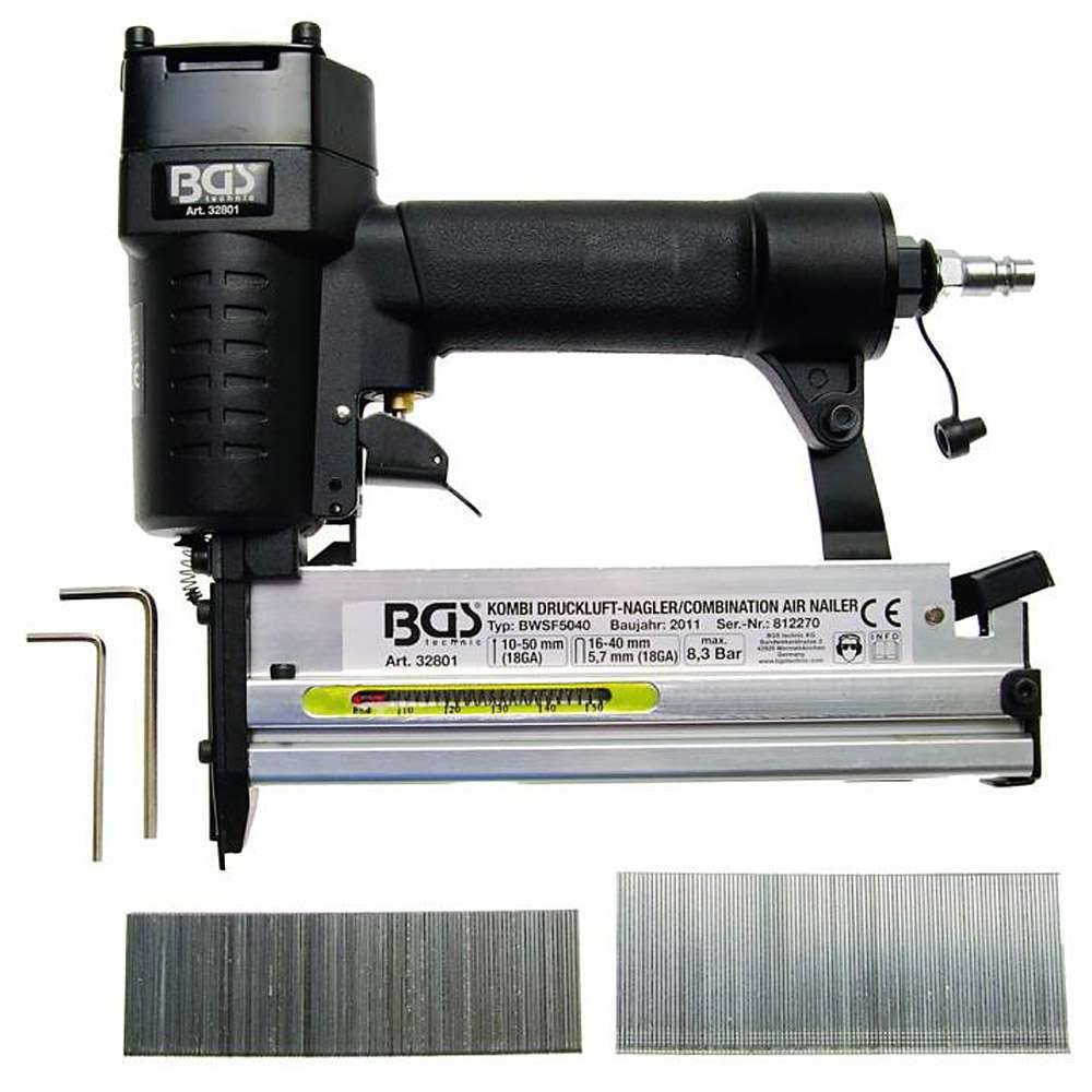 Druckluft Kombi Nagler - max. Magazinkapazität 100 Stk. - max. Druck 8,3 bar