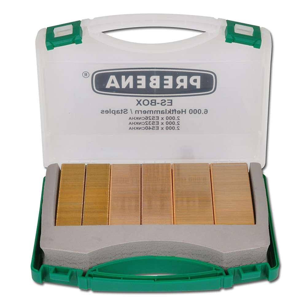 Heftklammern - Type ES - 6000 Stk. - Handwerker-Koffer