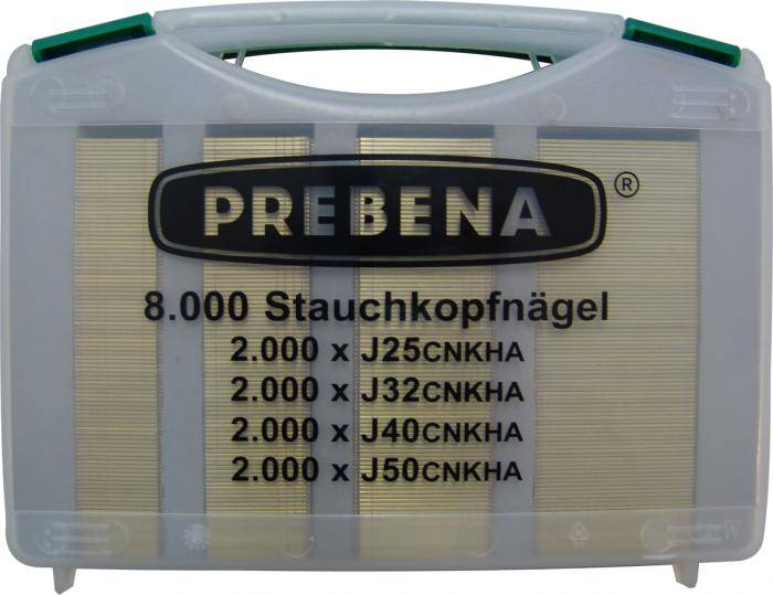 Stauchkopfnägel - Type J - 8000 Stk. - Handwerker-Koffer