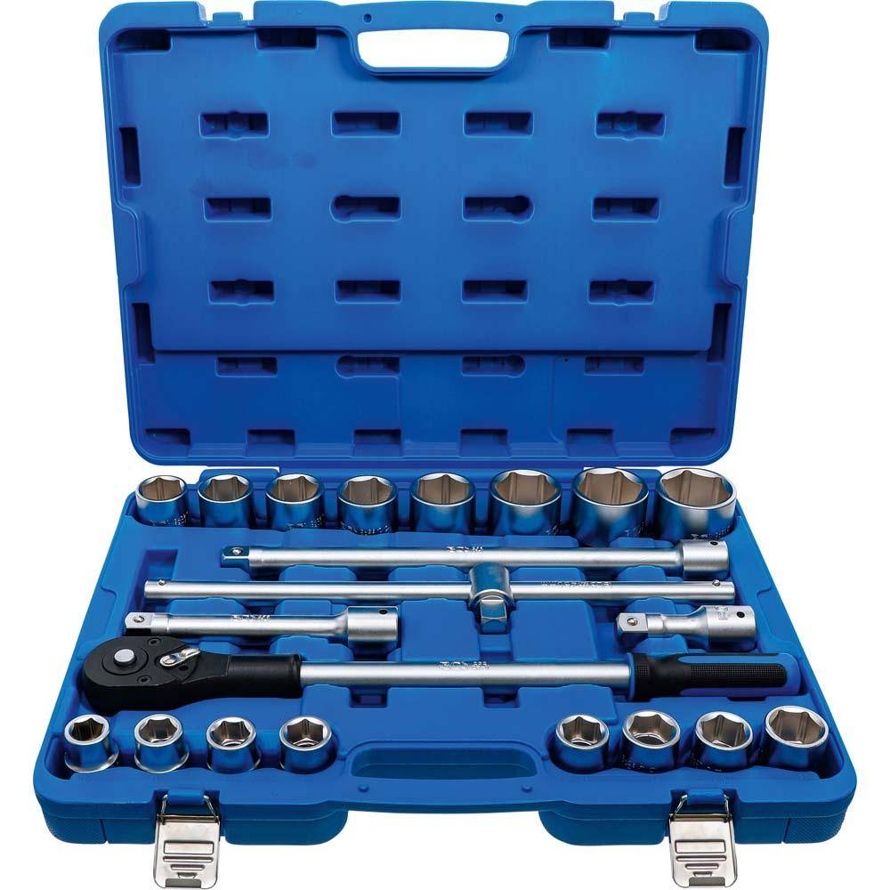 Steckschlüsselsatz 3/4" - 21-teilig - aus Chrom-Vanadium-Stahl