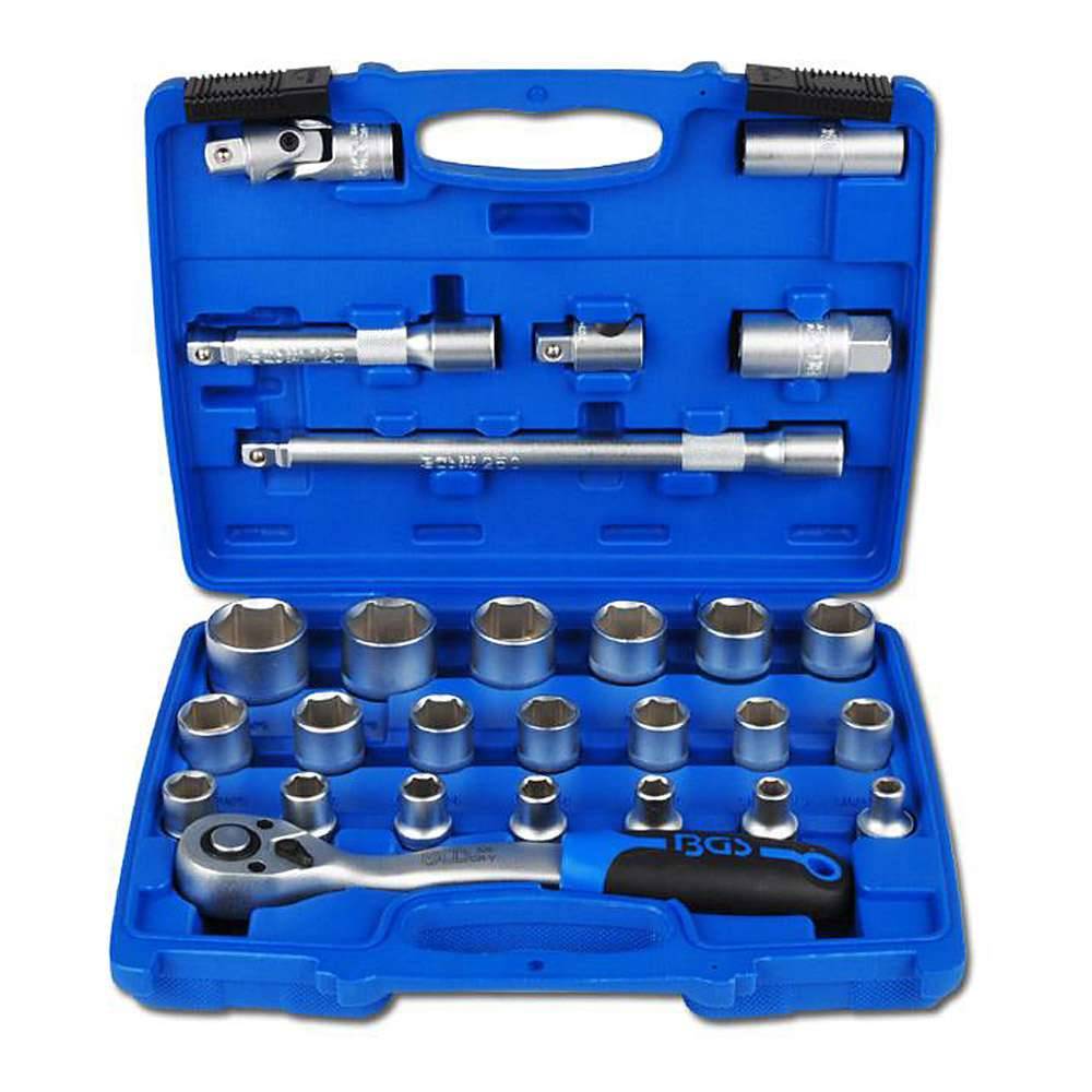 Steckschlüsselsatz 1/2" - M8 bis M32 mm - 27-teilig - ProTorque®