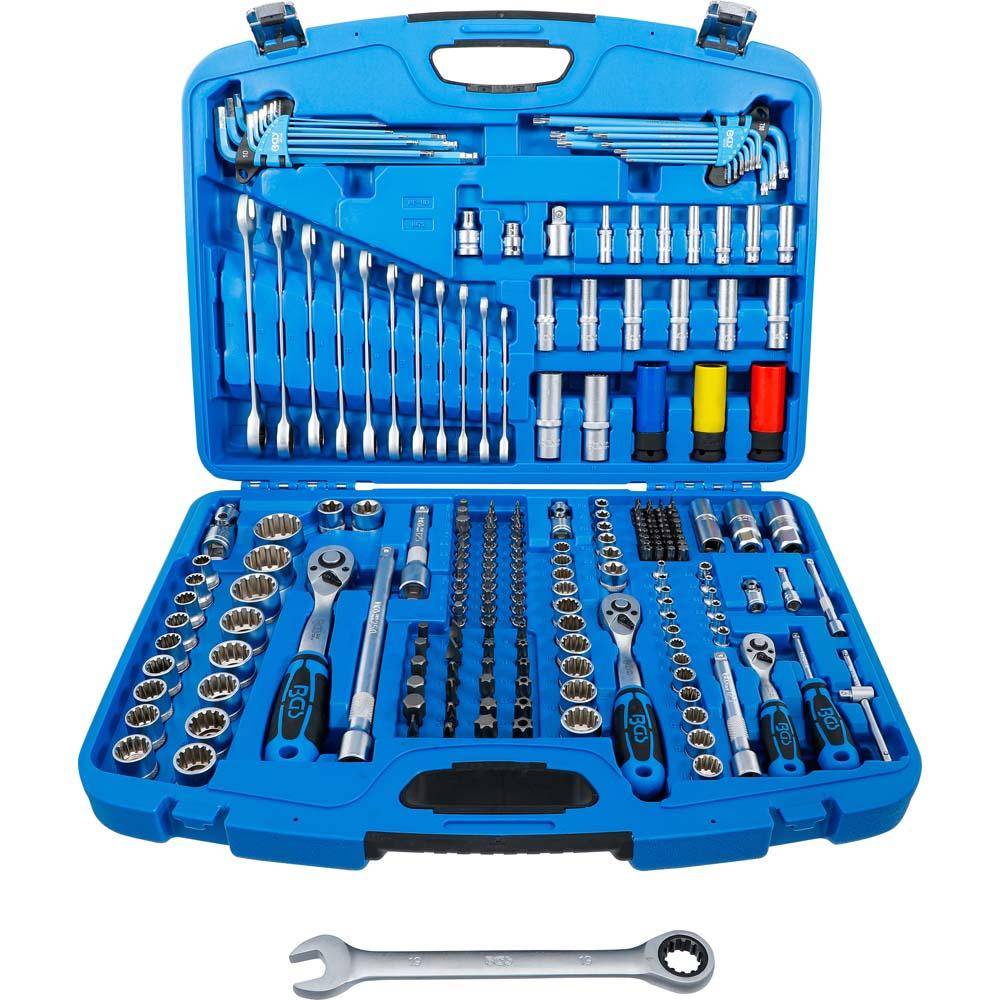 Steckschlüsselsatz 1/4", 3/8" u. 1/2" - 176-teilig - "Gear-Lock"- Ausführung