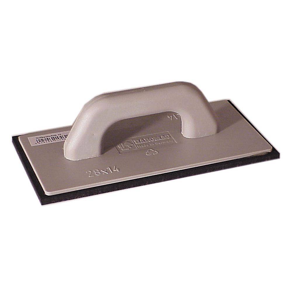 Reibebrett - Zellkautschuk - Stärke 10 mm - mit Kunststoffgriff