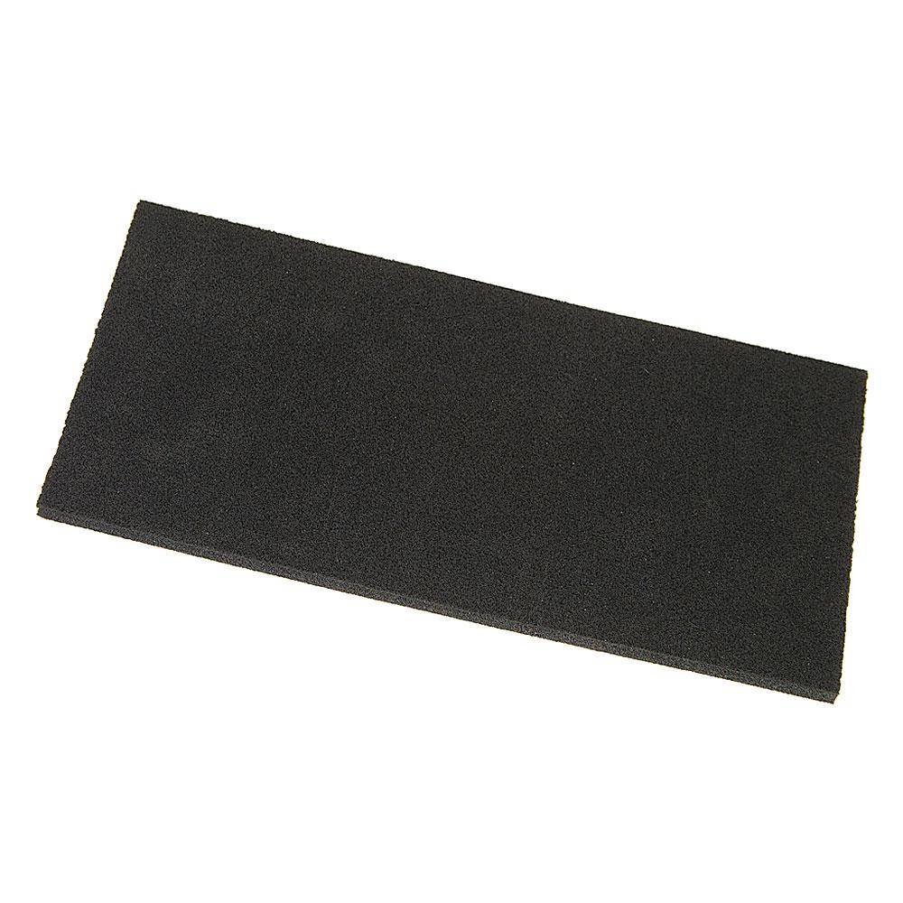 Ersatzreibeplatte - Zellkautschuk - Maße 280 x 140 x 10 mm - schwarz