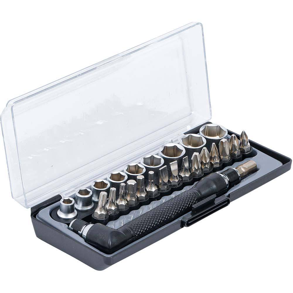 Bit- und Steckschlüssel - Winkelschrauberset - 26-teilig