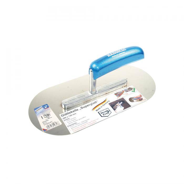 Glättekelle 'SUPERGLATT' - rostfrei - 280 mm - mit Radius