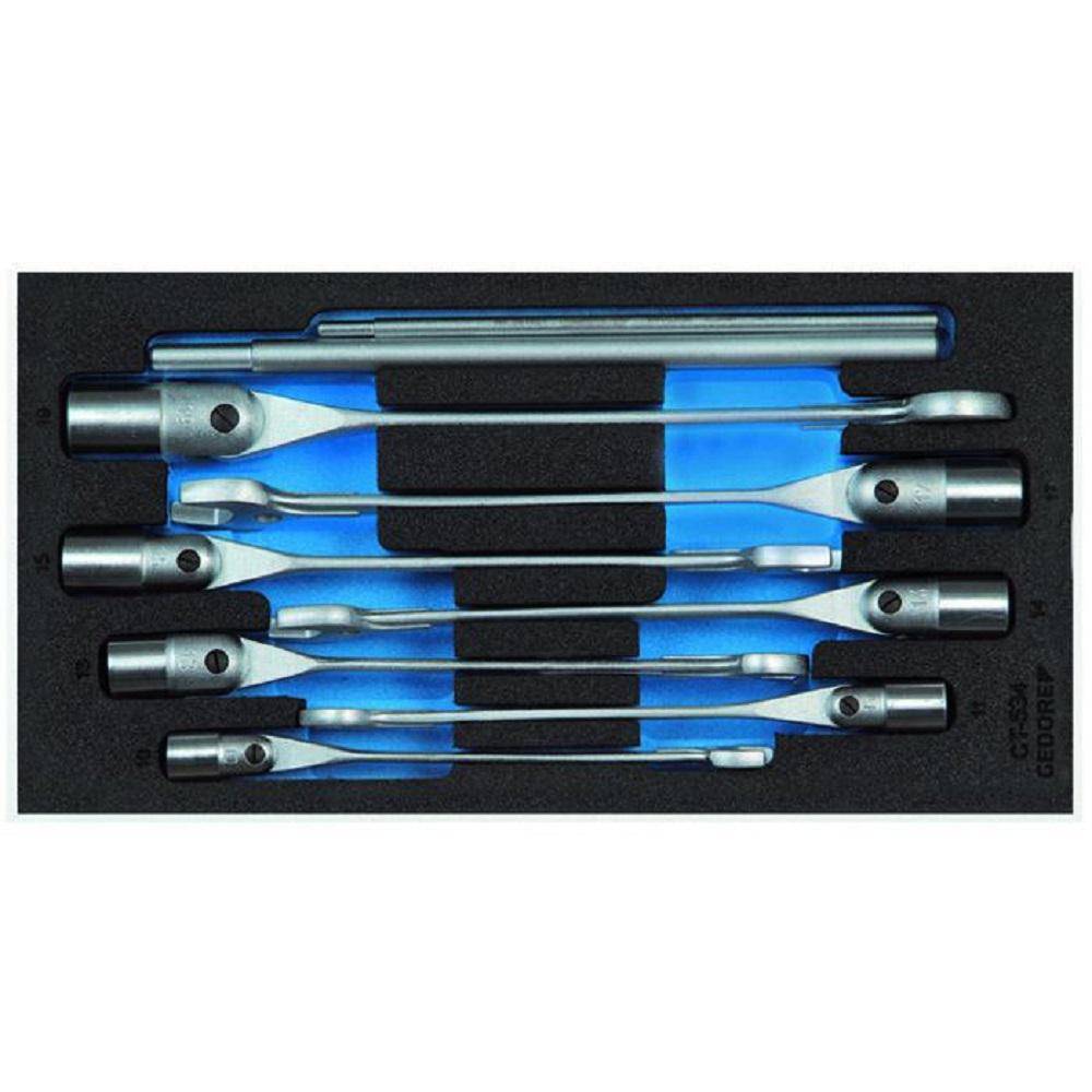 Maul-Steckschlüssel-Satz - 1/2 in Check-Tool-Modul - SW 10 bis 19 mm