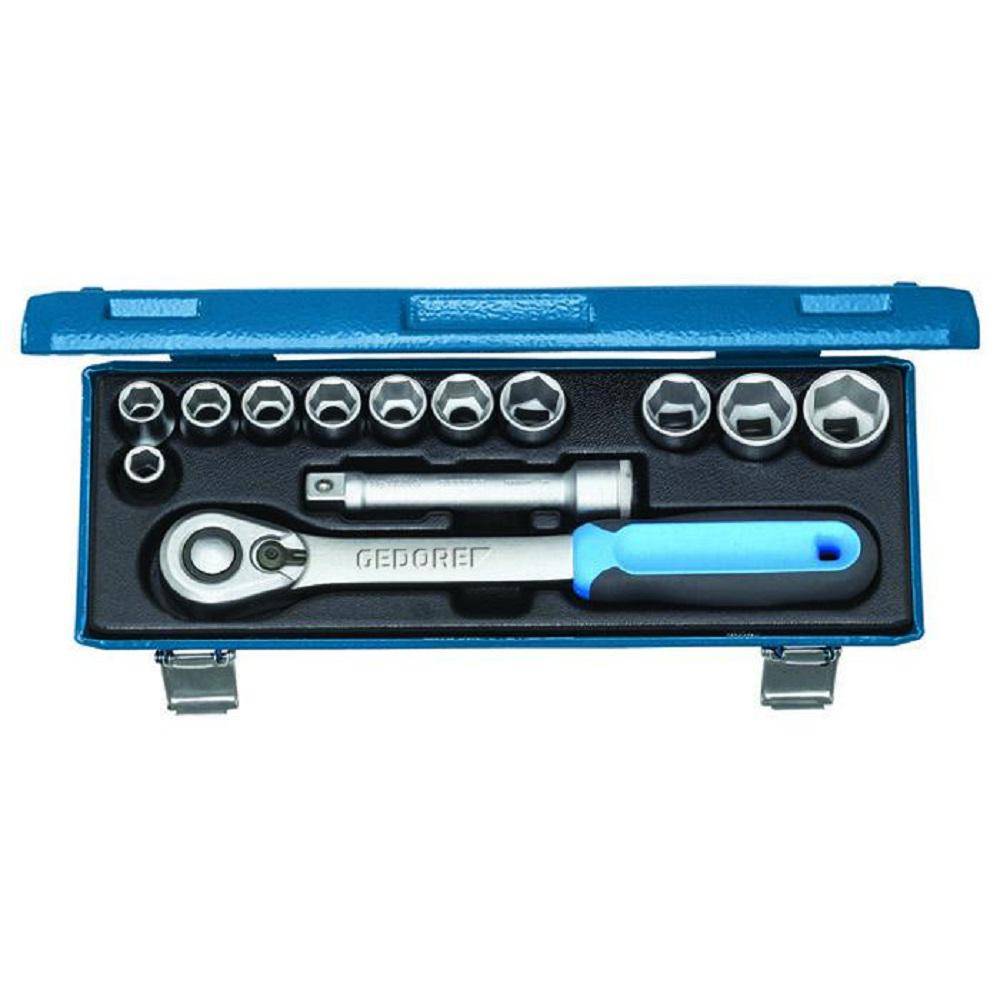 Steckschlüssel-Satz - 1/2" - 13-teilig - 6-kant UD Profil - 10 bis 24 mm
