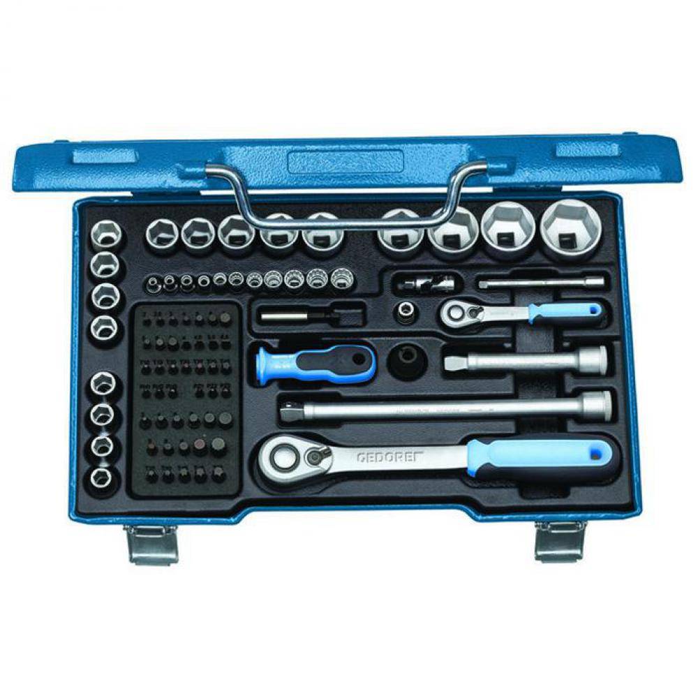 Steckschlüssel-Satz - Antrieb 1/4″ und 1/2″ - 81-teilig