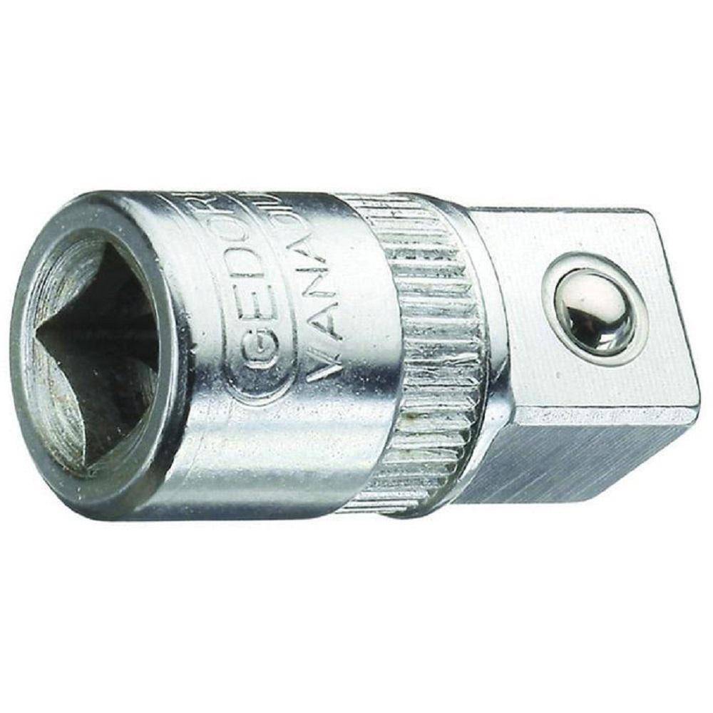 Vergrößerungsadapter - für 4-Kant Steckschlüssel - 1/4" auf 3/8" - mit Kugelarretierung