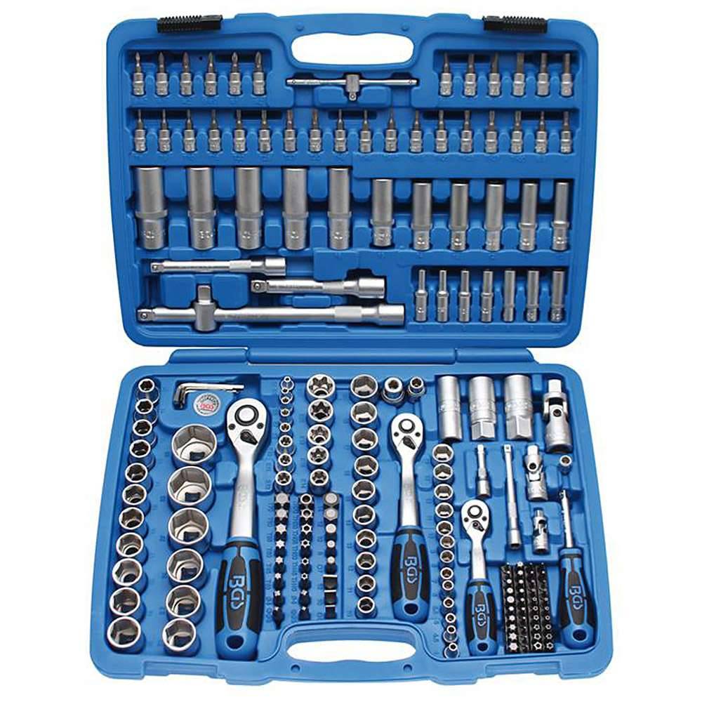 Steckschlüsselsatz - 192-tlg. - Antrieb- 1/4"-3/8"-1/2" - Pro Torque® - CV-Stahl