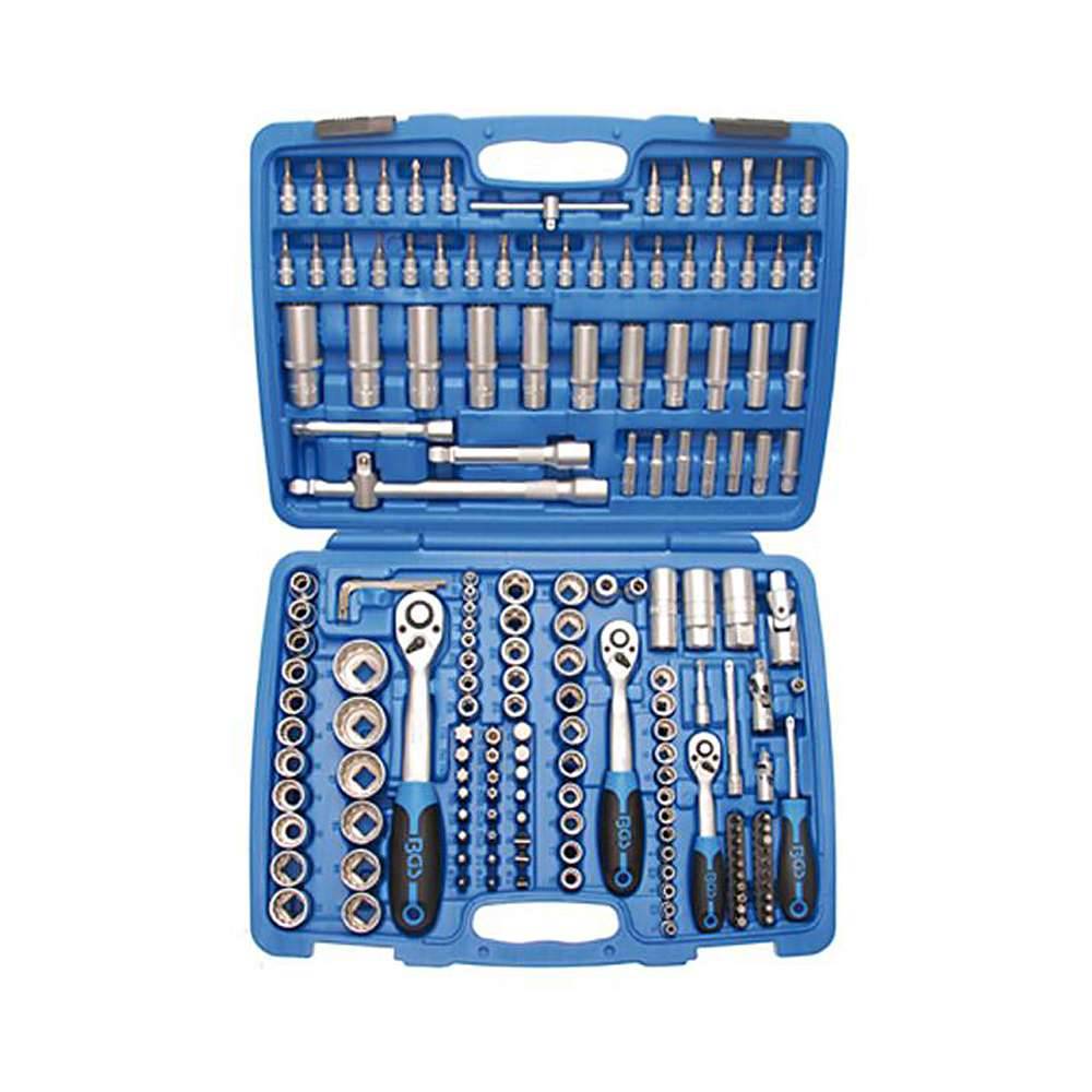 Steckschlüsselsatz, 171 tlg. - Chrom-Vanadium-Stahl