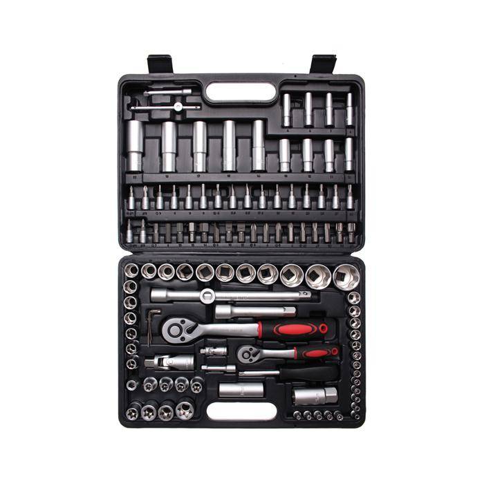 Steckschlüsselsatz - 108-tlg. - Antrieb- 1/4"-1/2" - SuperLock-Profil - CV-Stahl