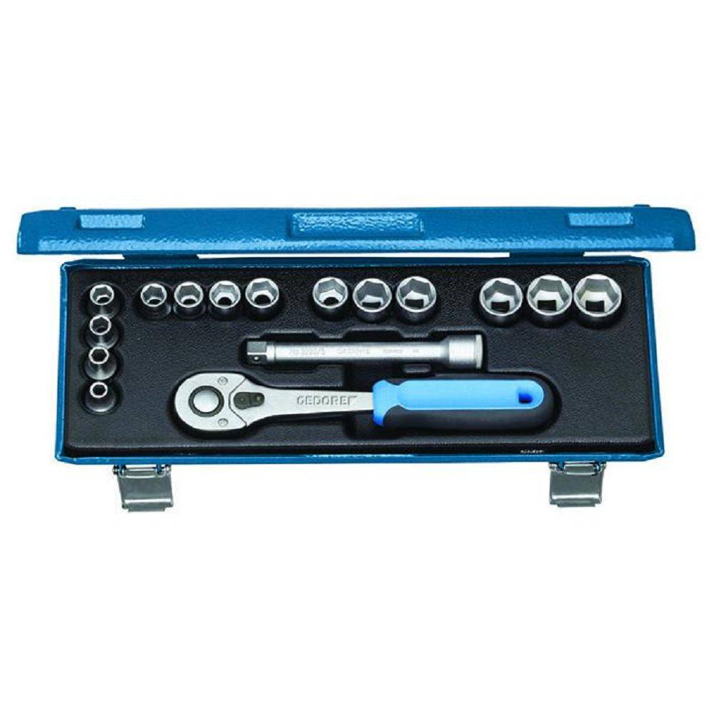 Steckschlüssel-Satz 3/8" - 16-teililg - 6-kant UD-Profil - 6 bis 19 mm