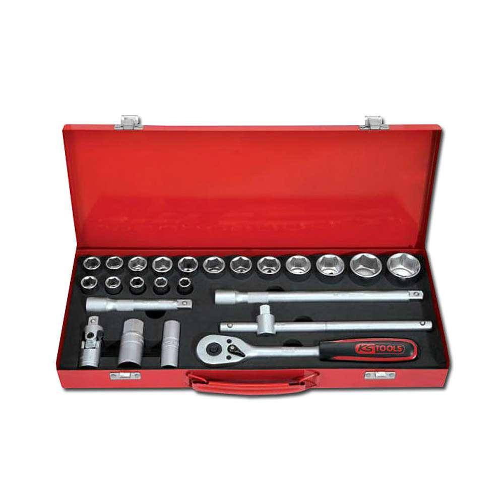Steckschlüsselsatz Antrieb 1/2" - 24-teilig KS