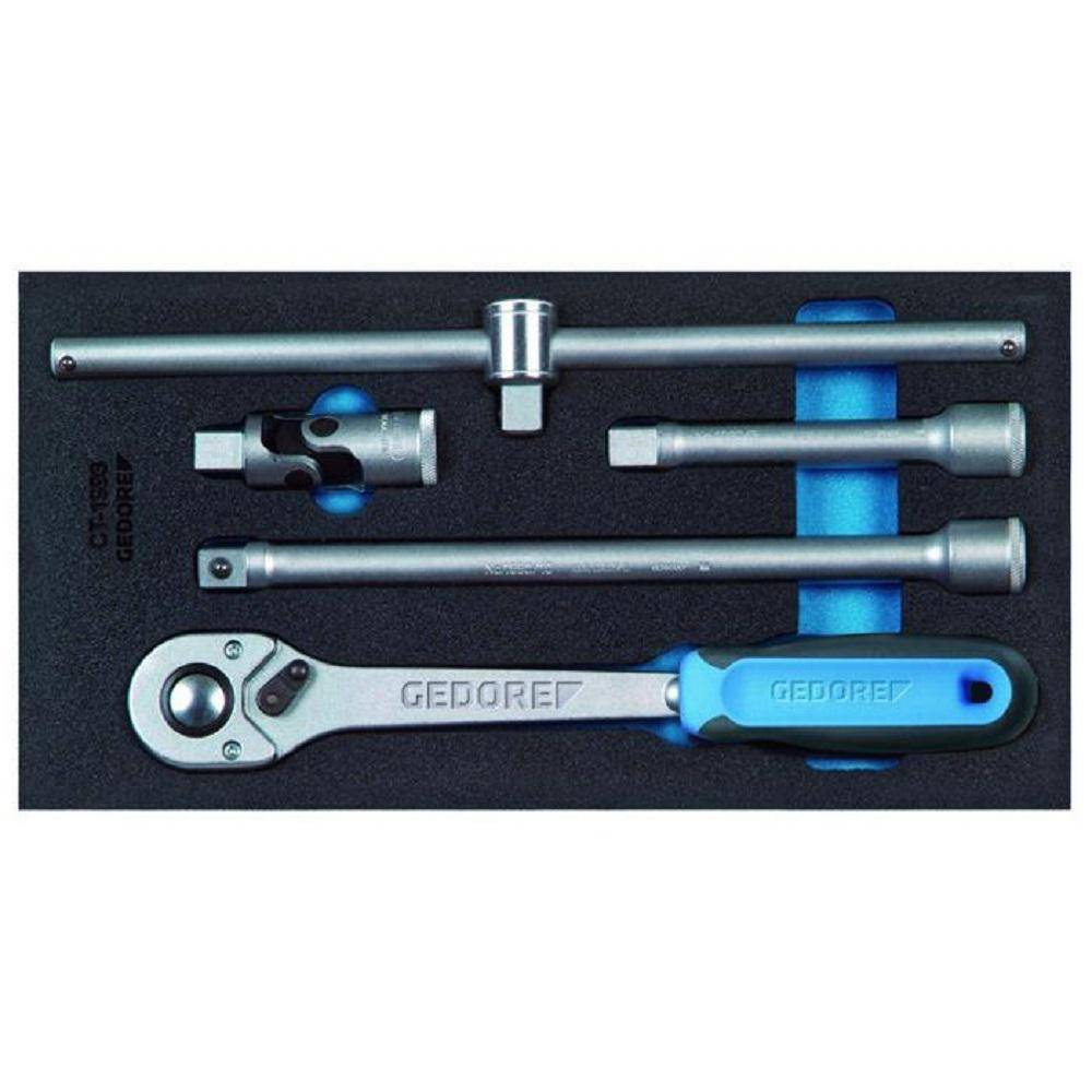 Steckschlüssel-Zubehör-Satz - Antrieb 1/2" - in Check-Tool-Modul 1/3