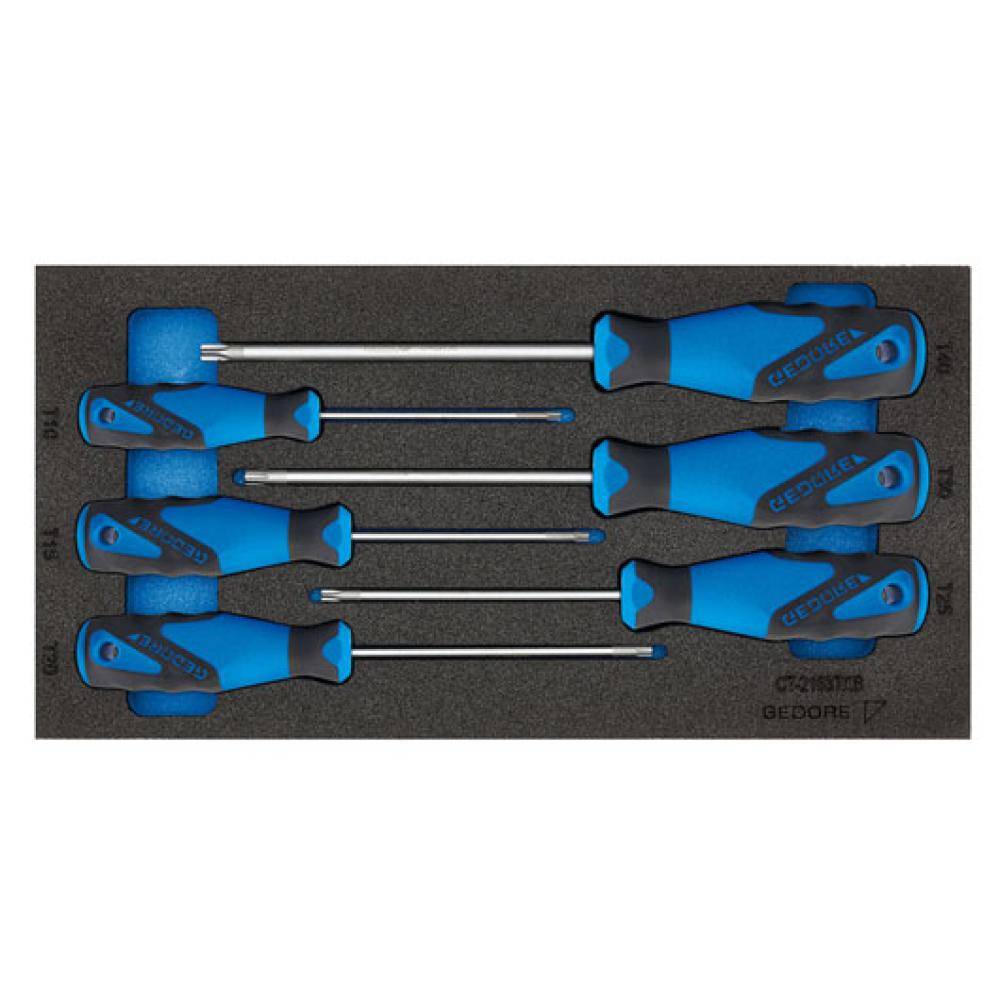 Schraubendreher-Satz TX - in Check-Tool-Modul 1/3 - T8 - T30 - 6-tlg.