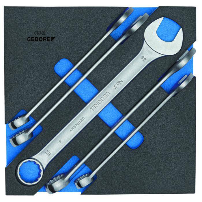 Ring-Maulschlüssel-Satz - in 1/1 Check-Tool-Modul - SW 23-32 mm