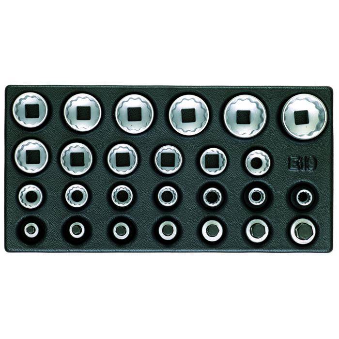 Steckschlüssel-Einsatz-Satz - Antrieb 1/2" - UD-Profil - in 1/3 ES-Modul