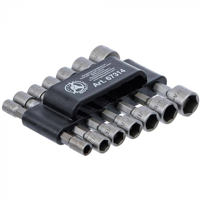 Steckschlüssel-Bit-Satz - 14-teilig - Antrieb Außensechskant 6,3 mm (1/4 ") - metrisch + Zoll