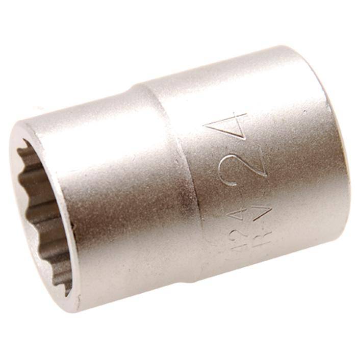 Steckschlüssel-Einsatz - Antrieb 3/4" - 12-kant - 24 mm - CV-Stahl - matt verchromt