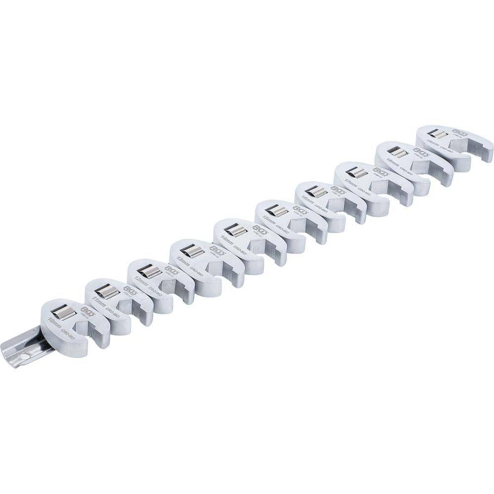 Hahnenfuß-Schlüsselsatz "BGS" - 3/8" - 10 bis 19mm - 10-tlg - verchromt