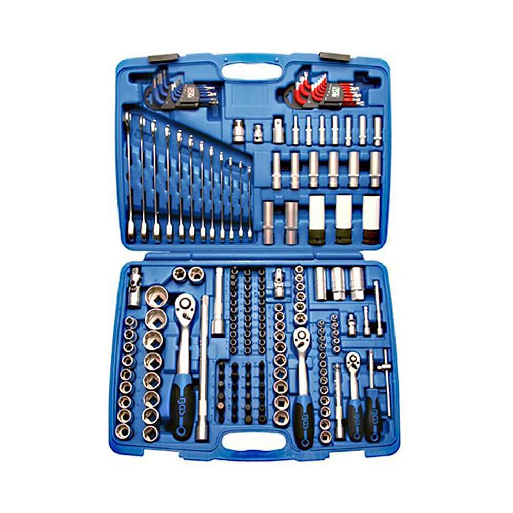 Steckschlüsselsatz, 176 tlg. - Chrom-Vanadium-Stahl