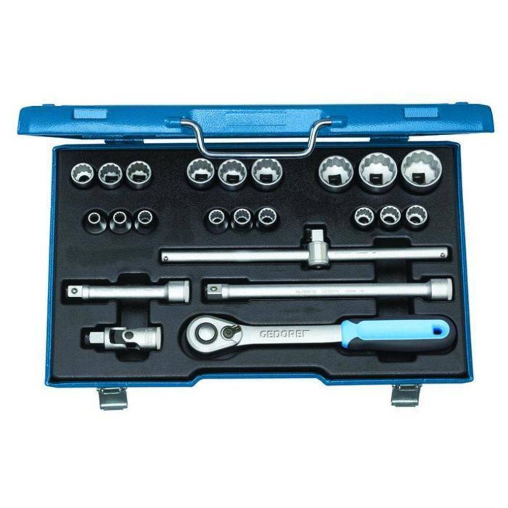 Steckschlüssel-Satz - Antrieb 1/2" - 23-teilig - 12-kant UD-Profil - 8 bis 32 mm