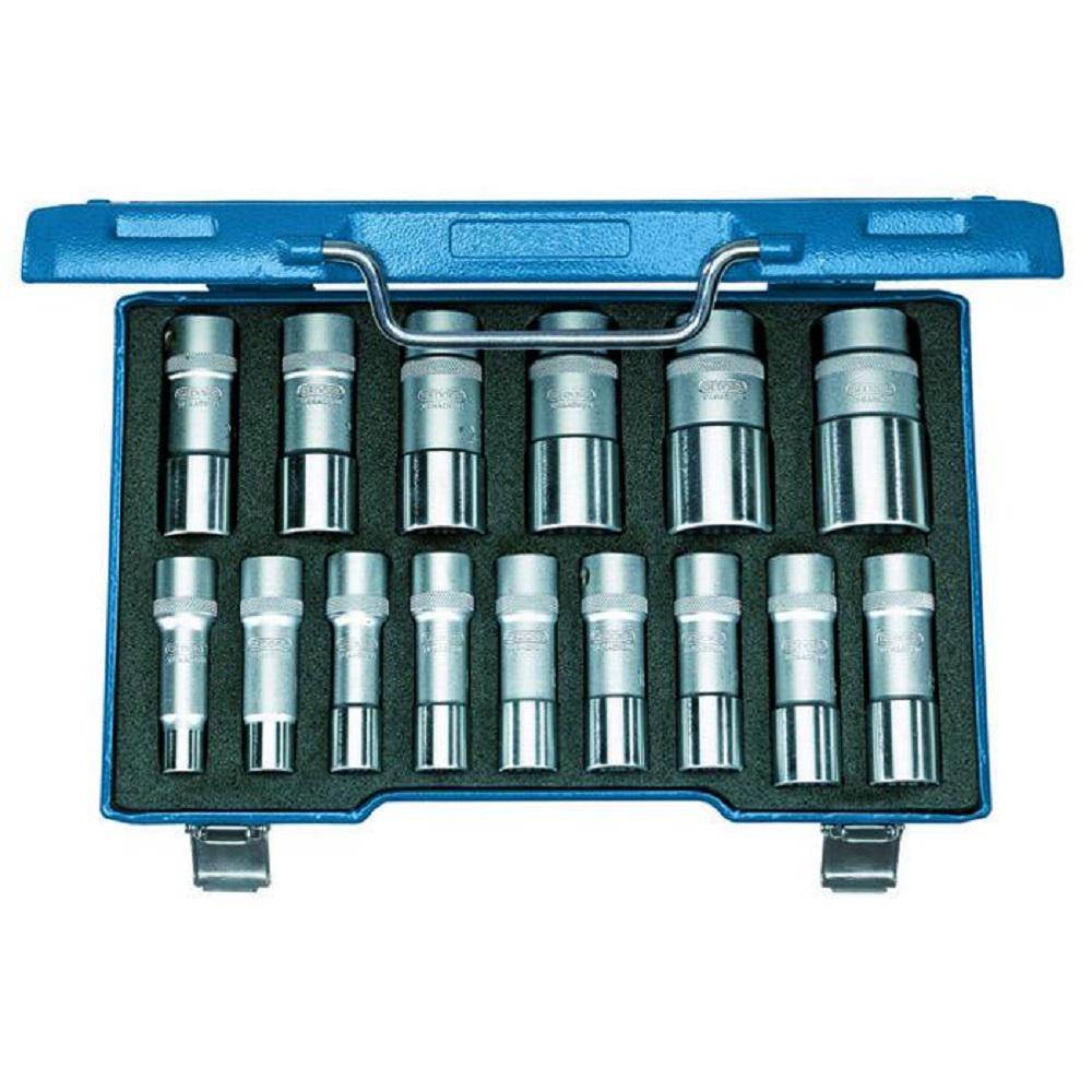 Steckschlüssel-Satz - 1/2″ - 15-teilig - 12-kant UD-Profil 10 bis 32 mm