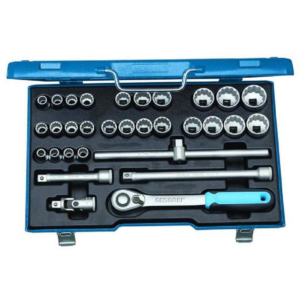 Steckschlüssel-Satz - Antrieb 1/2″ - 31-teilig - 12-kant UD-Profil