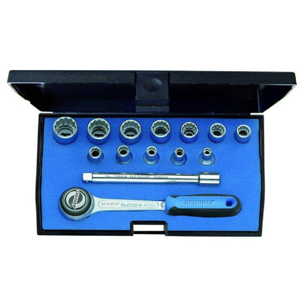 Steckschlüssel-Satz 1/4" - 17-teilig - UD-Profil - 4 bis 13 mm