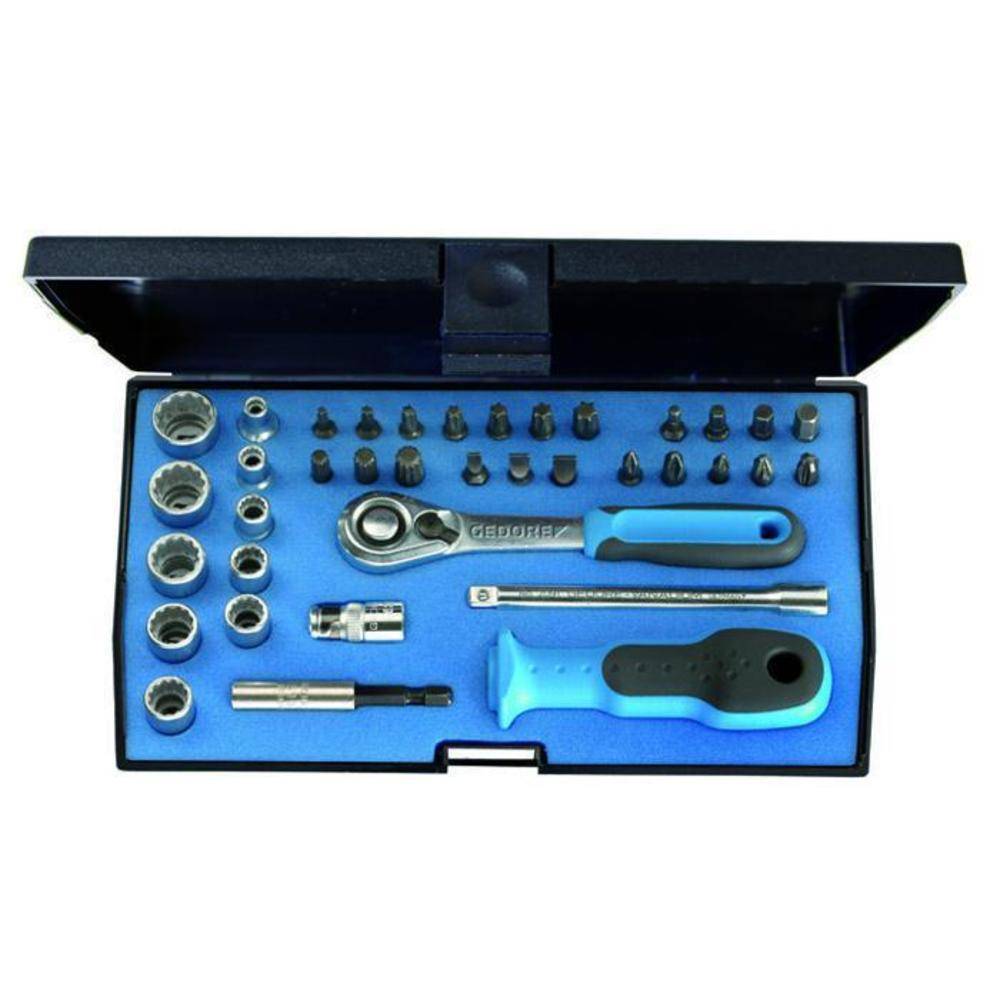 Steckschlüssel-Satz - 1/4" - 37-teilig