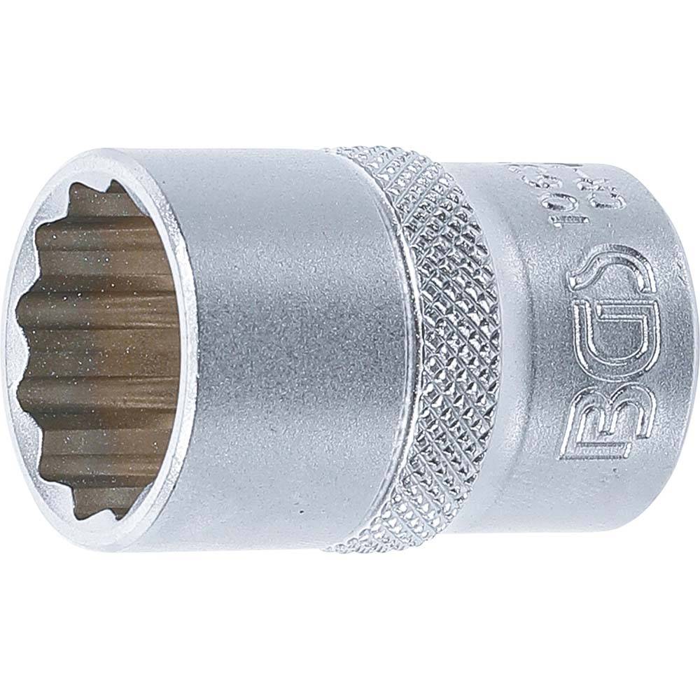 Steckschlüssel-Einsatz - Zwölfkant - Antrieb Innenvierkant 12,5 mm (1/2") - Schlüsselweite 19 mm