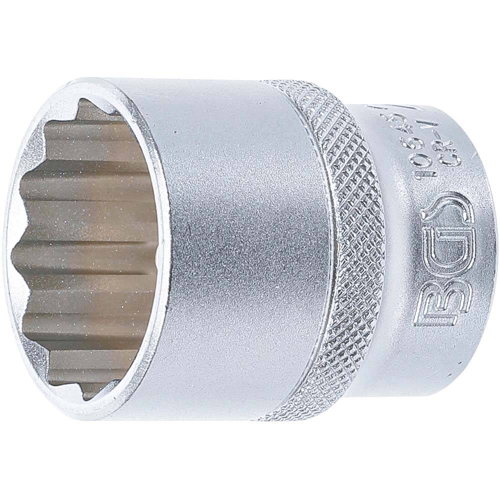 Steckschlüssel-Einsatz - Zwölfkant - Antrieb Innenvierkant 12,5 mm (1/2") - Schlüsselweite 27 mm
