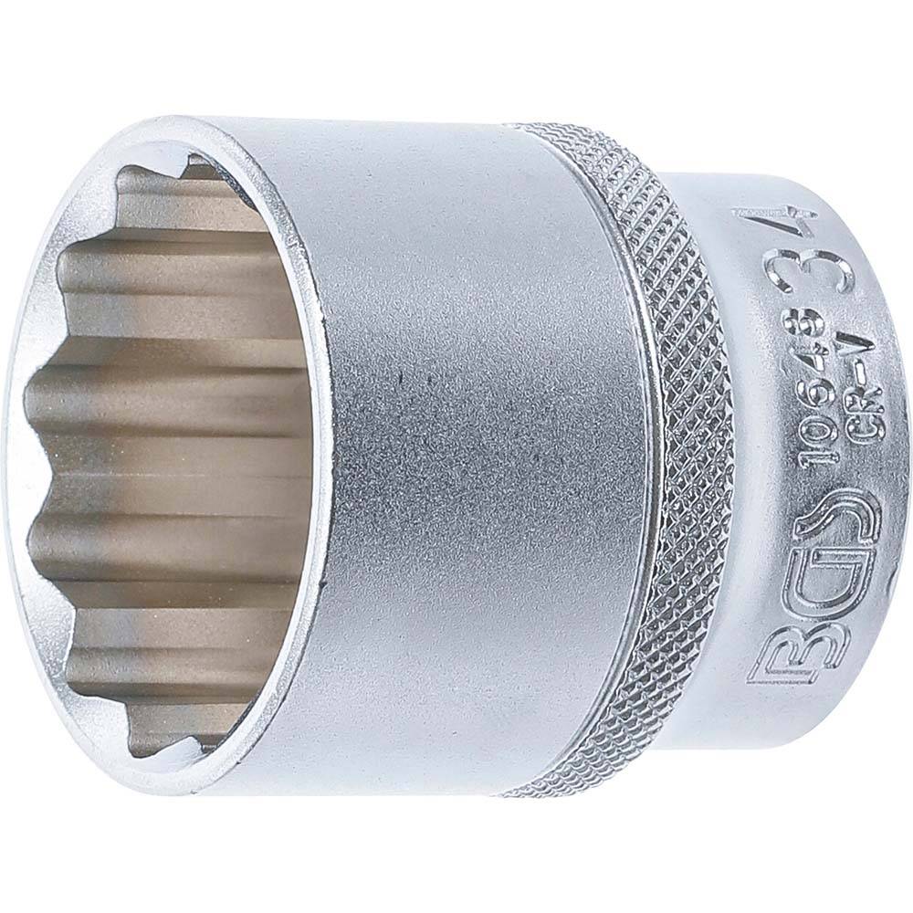 Steckschlüssel-Einsatz - Zwölfkant - Antrieb Innenvierkant 12,5 mm (1/2") - Schlüsselweite 34 mm